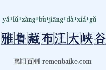 雅鲁藏布江大峡谷是什么意思的图片